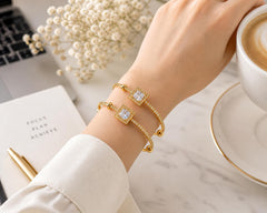 Adjustable Kashmiri Bangle-131 (White)