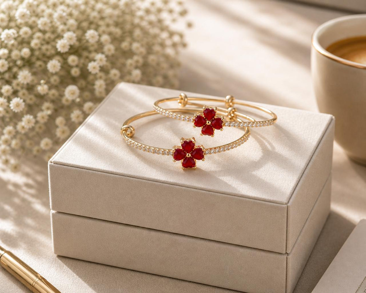 Adjustable Kashmiri Bangle-130 (Maroon)