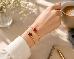 Adjustable Kashmiri Bangle-130 (Maroon)