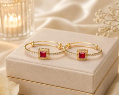 Adjustable Kashmiri Bangle-131 (Maroon)