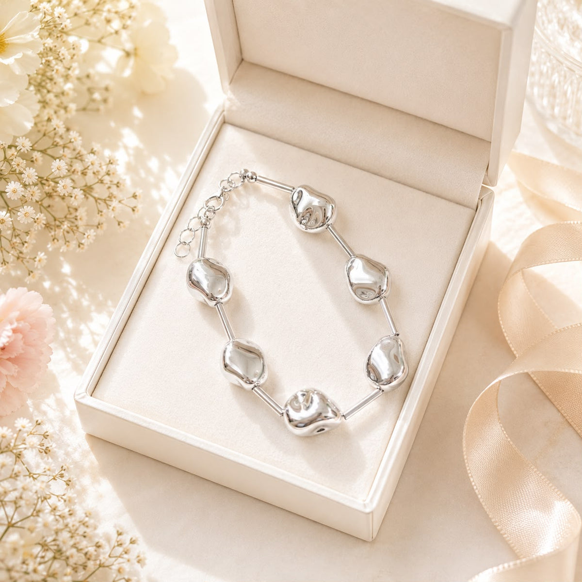 Adjustable Bracelet-258 (Silver)