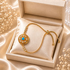 Adjustable Bracelet-263 (Ferozi)