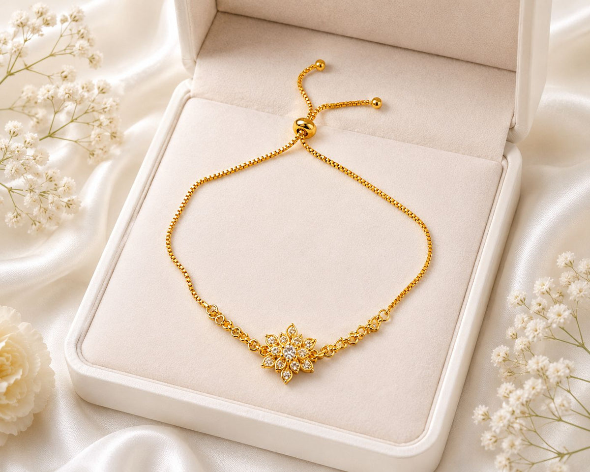 Adjustable Bracelet-264 (White)