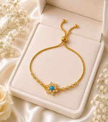 Adjustable Bracelet-264 (Ferozi)