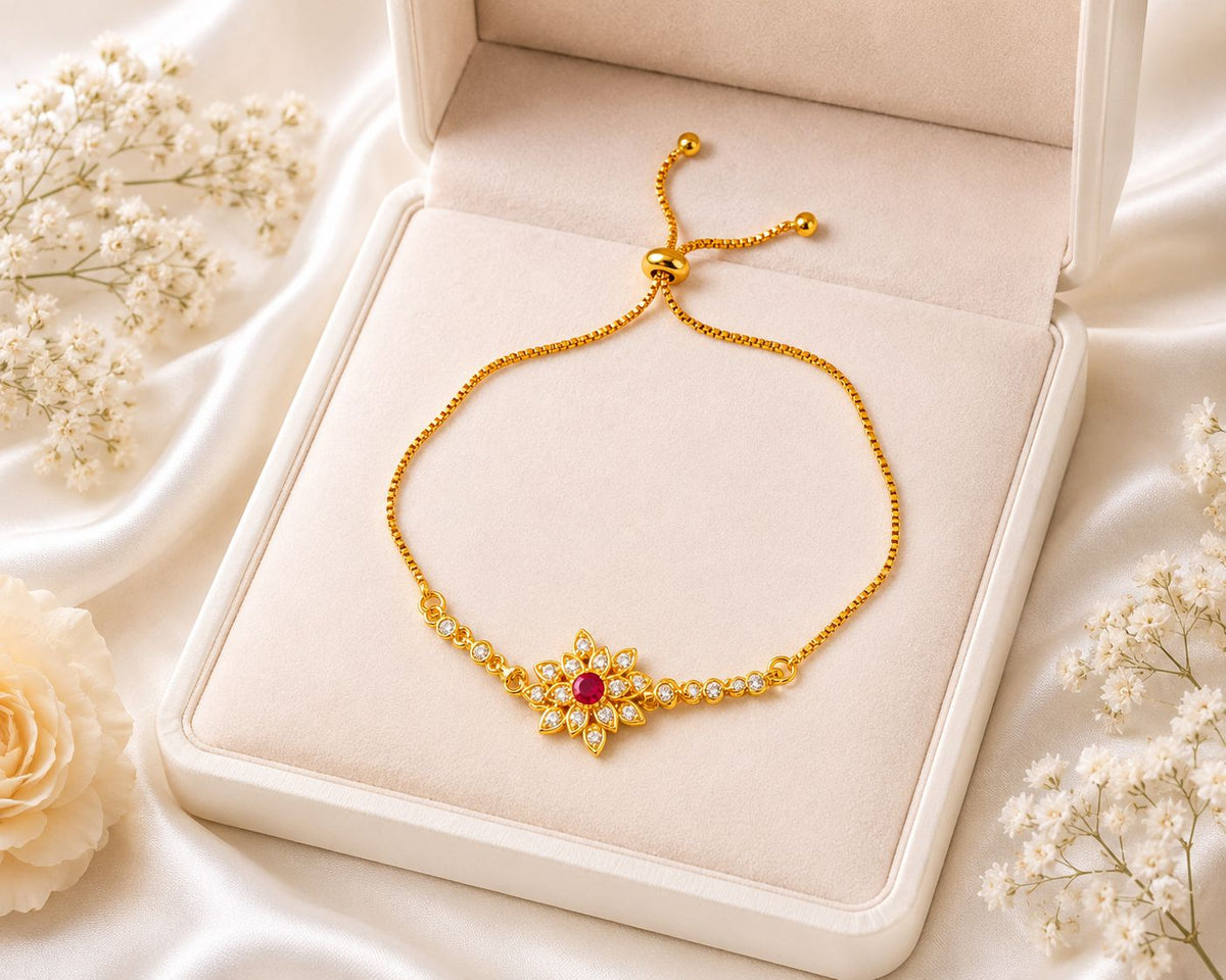 Adjustable Bracelet-264 (Maroon)
