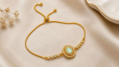 Adjustable Bracelet-266 (Mint Green)