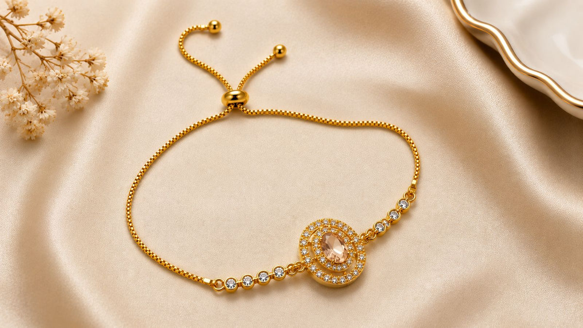 Adjustable Bracelet-266 (Golden)