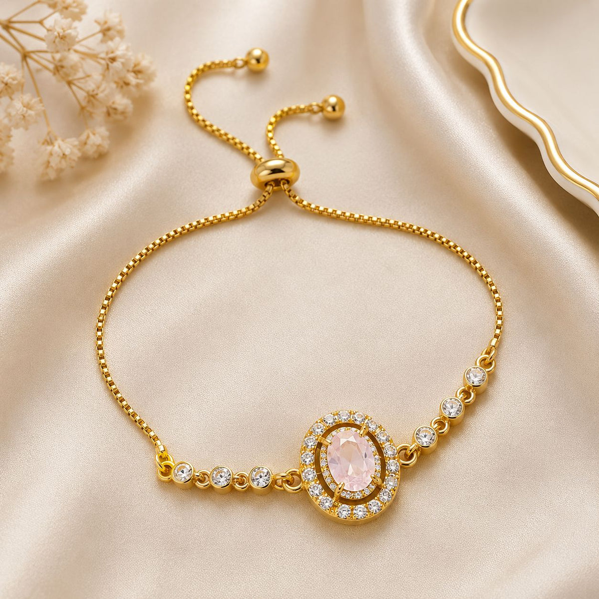 Adjustable Bracelet-266 (Pink)