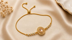Adjustable Bracelet-266 (Golden)