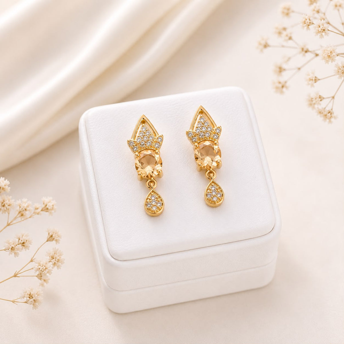 Zircon Hoop Bali-226 (Golden)