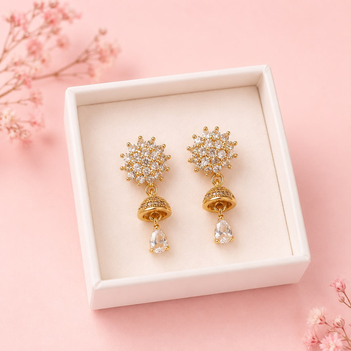 Fancy Jhumki-101 (White)