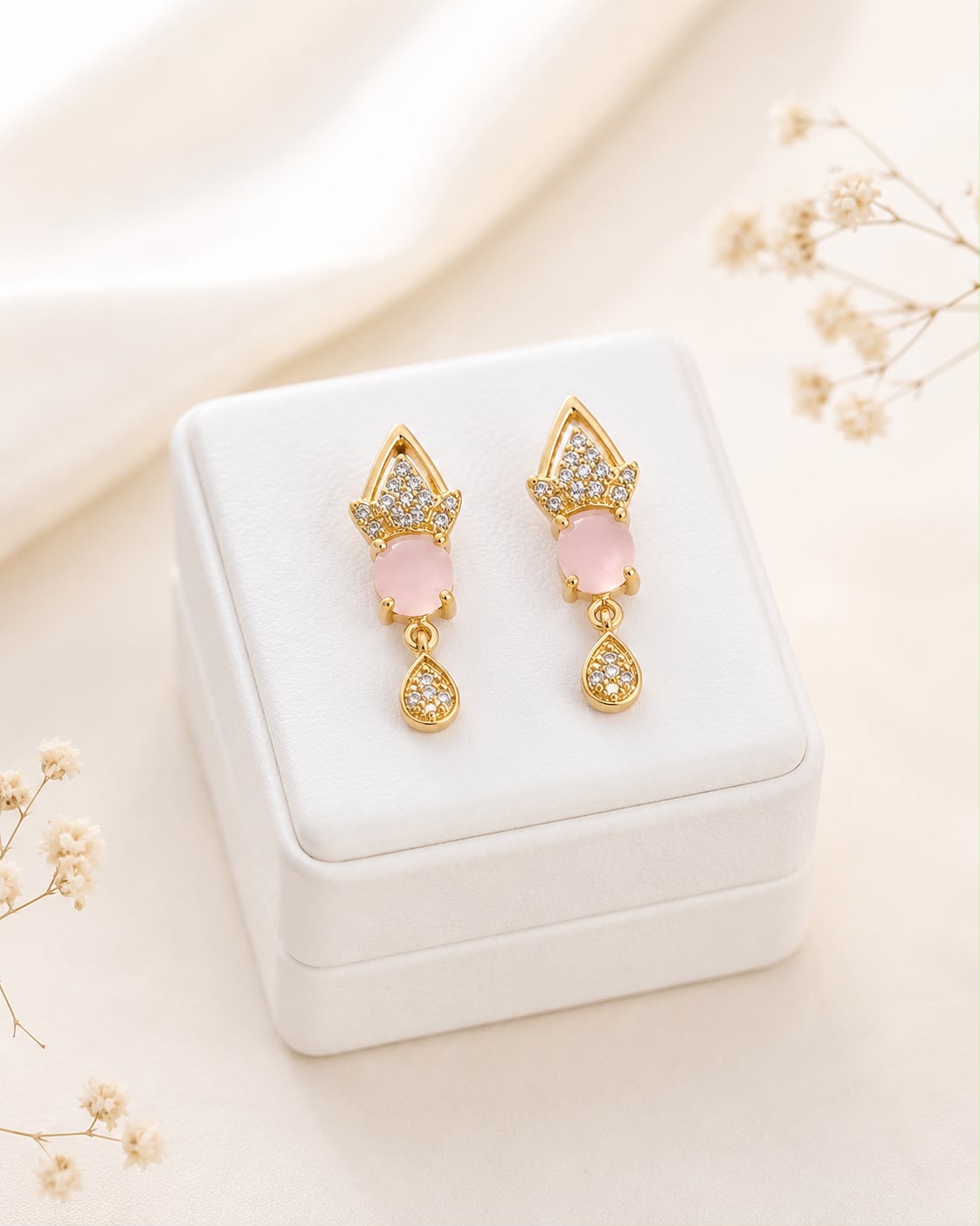 Zircon Hoop Bali-226 (Pink)