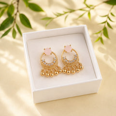 Zircon Earring-225 (Pink)