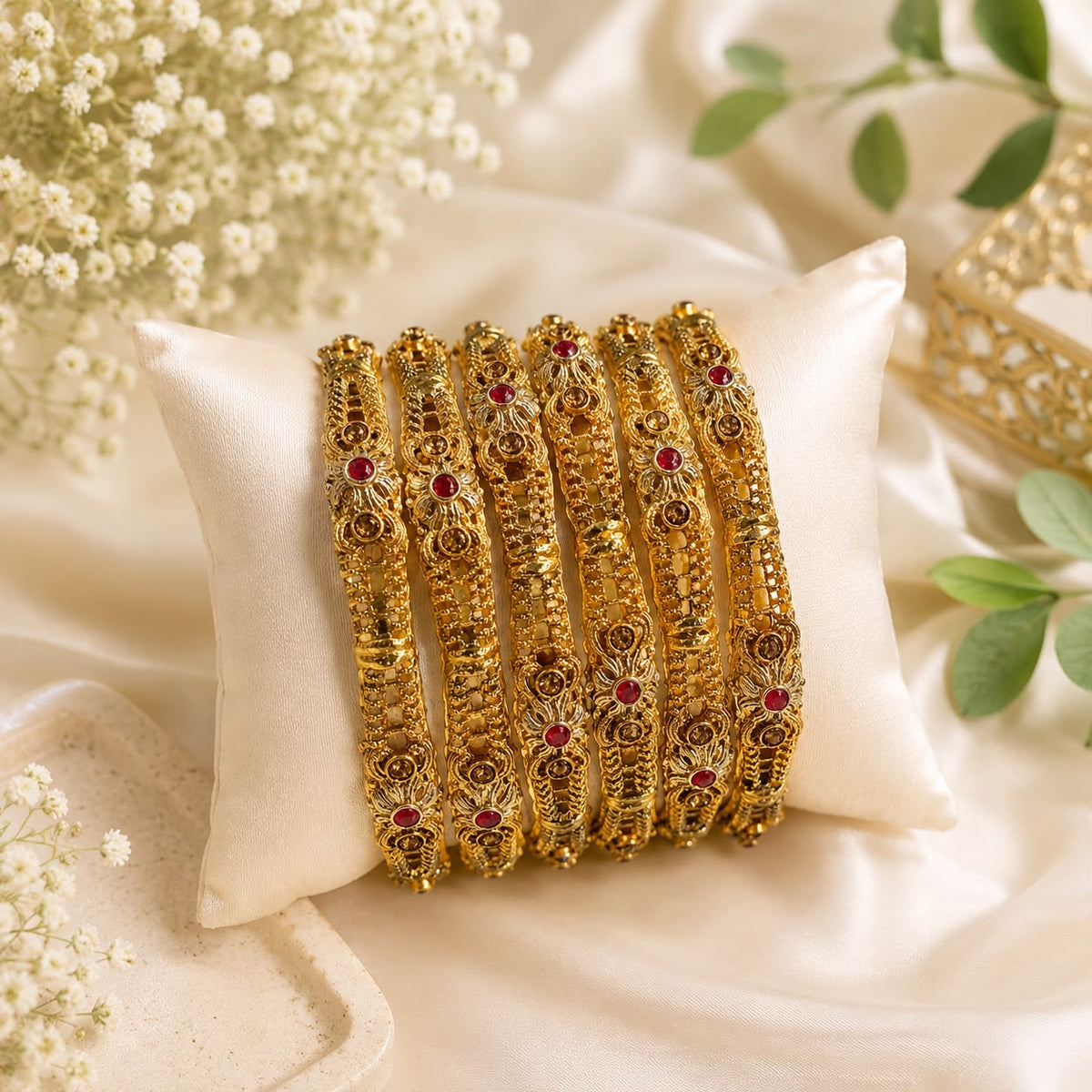 Gold Bangles-149 (Golden)