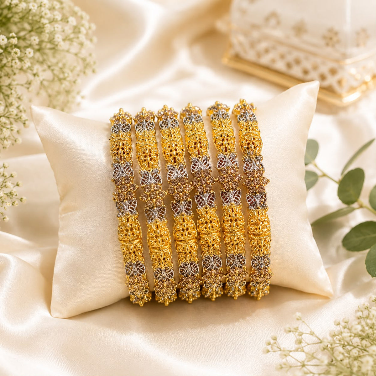 Gold Bangles-151 (Golden)