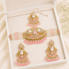 Turkish Choker Set-04 (Pink)
