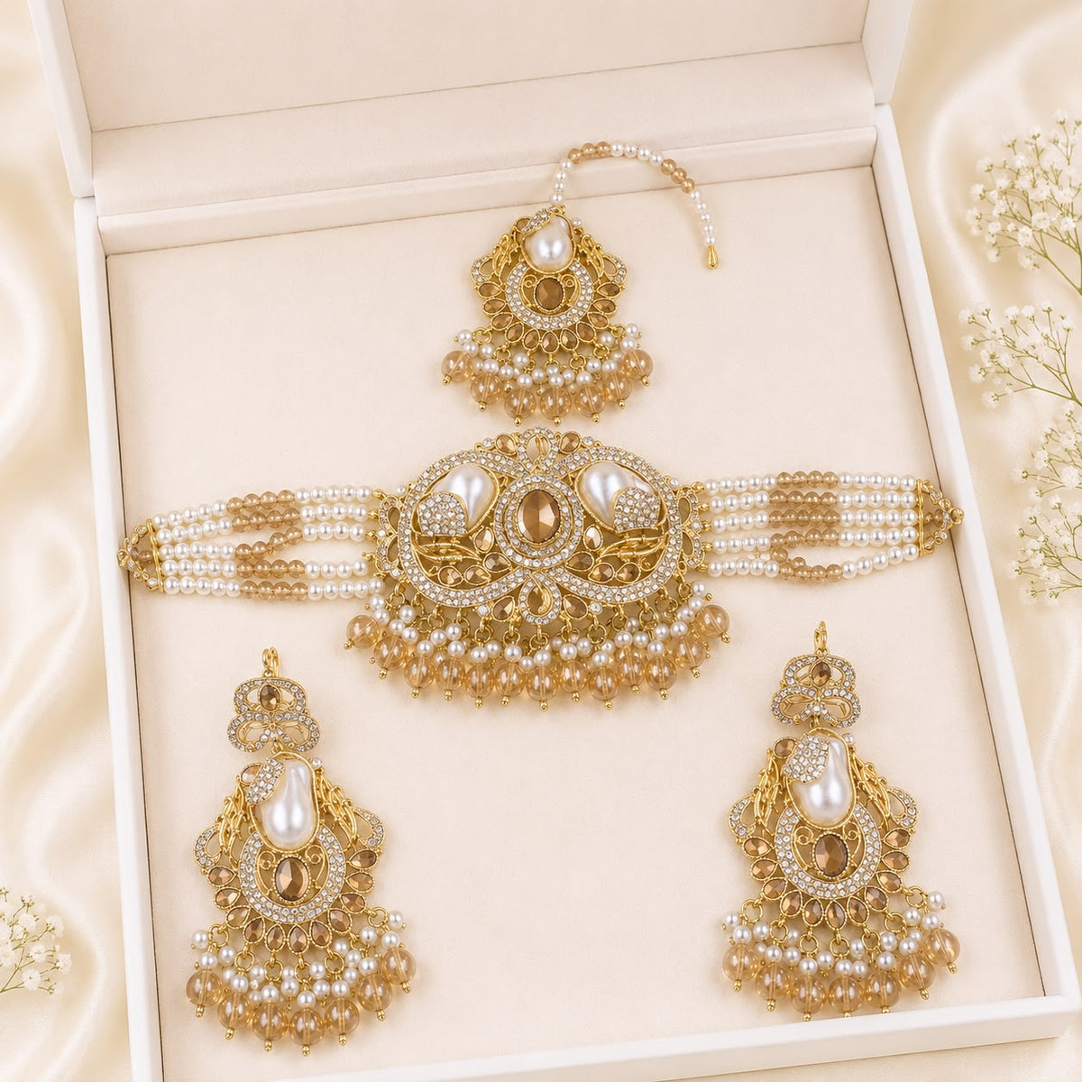 Turkish Choker Set-04 (Golden)