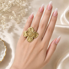 Stainless Steel Ring-220 (Golden)