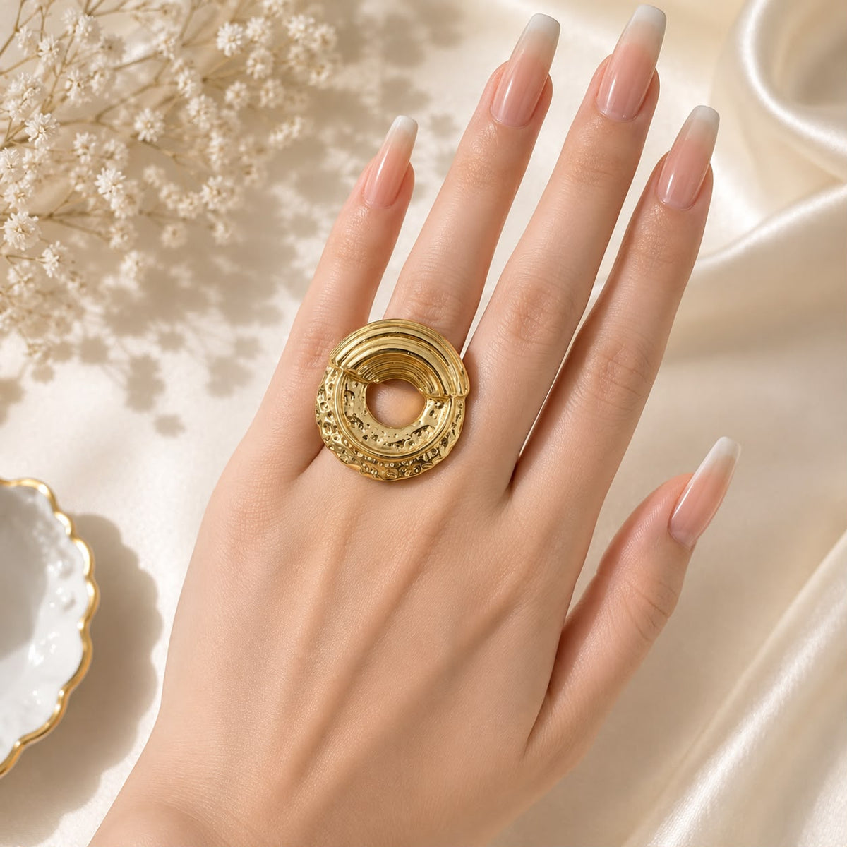 Stainless Steel Ring-218 (Golden)