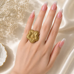 Stainless Steel Ring-219 (Golden)