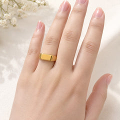 Stainless Steel Ring-214 (Golden)