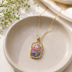 Stainless Steel Resin Pendant-08