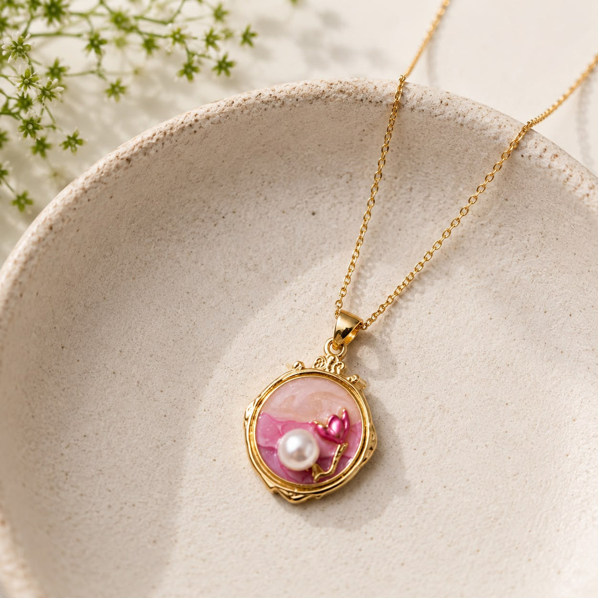 Stainless Steel Resin Pendant-09