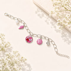 Stainless Steel Charm Bracelet-04 (Silver)
