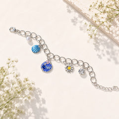 Stainless Steel Charm Bracelet-06 (Silver)
