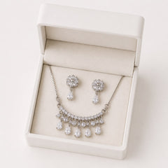 Zircon Locket Set-170 (Silver)