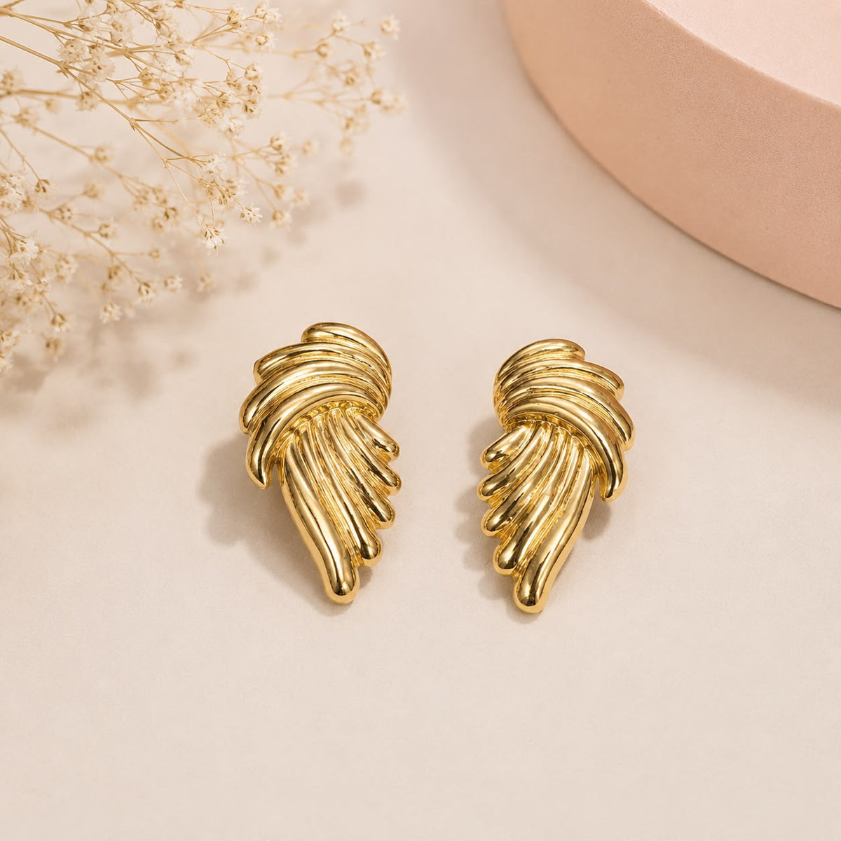 Stainless Steel Earring-04 (Golden)
