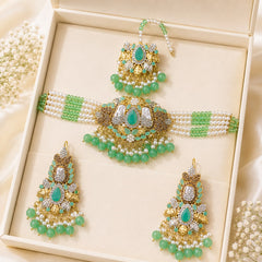 Turkish Choker Set-06 (Mint Green)