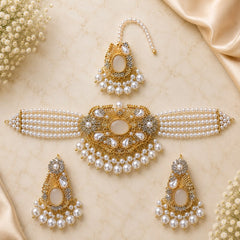 Turkish Choker Set-07 (Pearl)