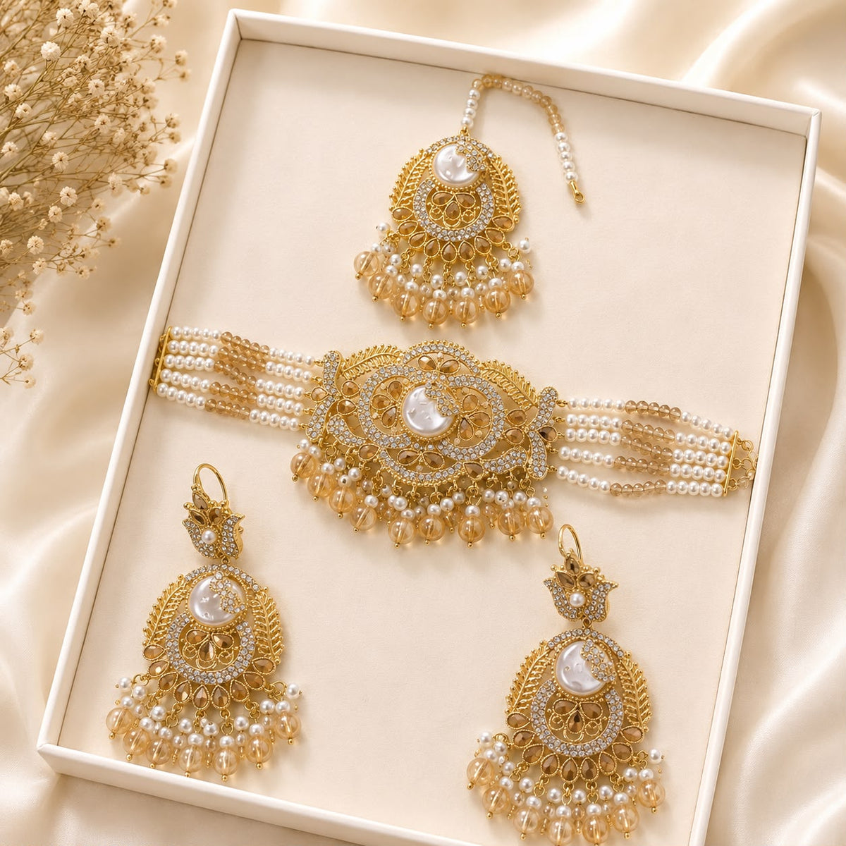 Turkish Choker Set-03 (Golden)
