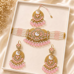 Turkish Choker Set-03 (Pink)