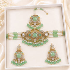 Turkish Choker Set-08 (Mint Green)