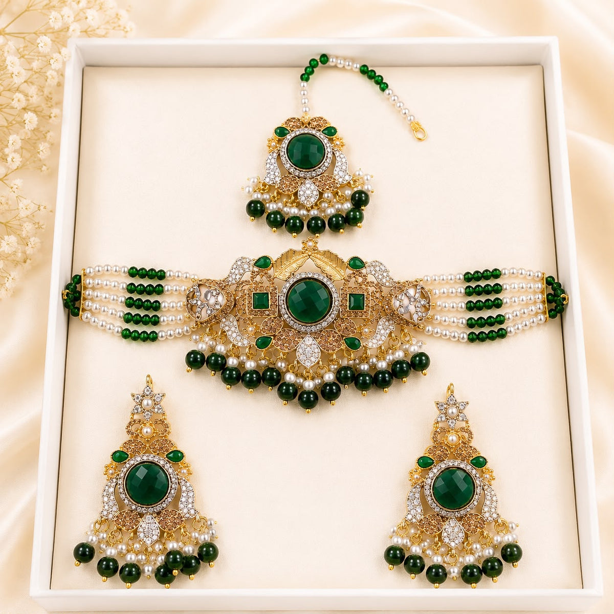 Turkish Choker Set-08 (Green)