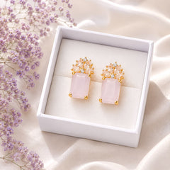Zircon Earring-229 (Pink)