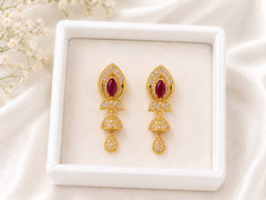 Zircon Jhumki-102 (Maroon)