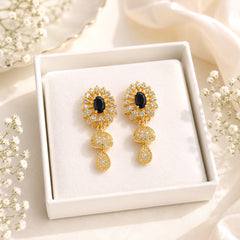 Zircon Jhumki-104 (Black)