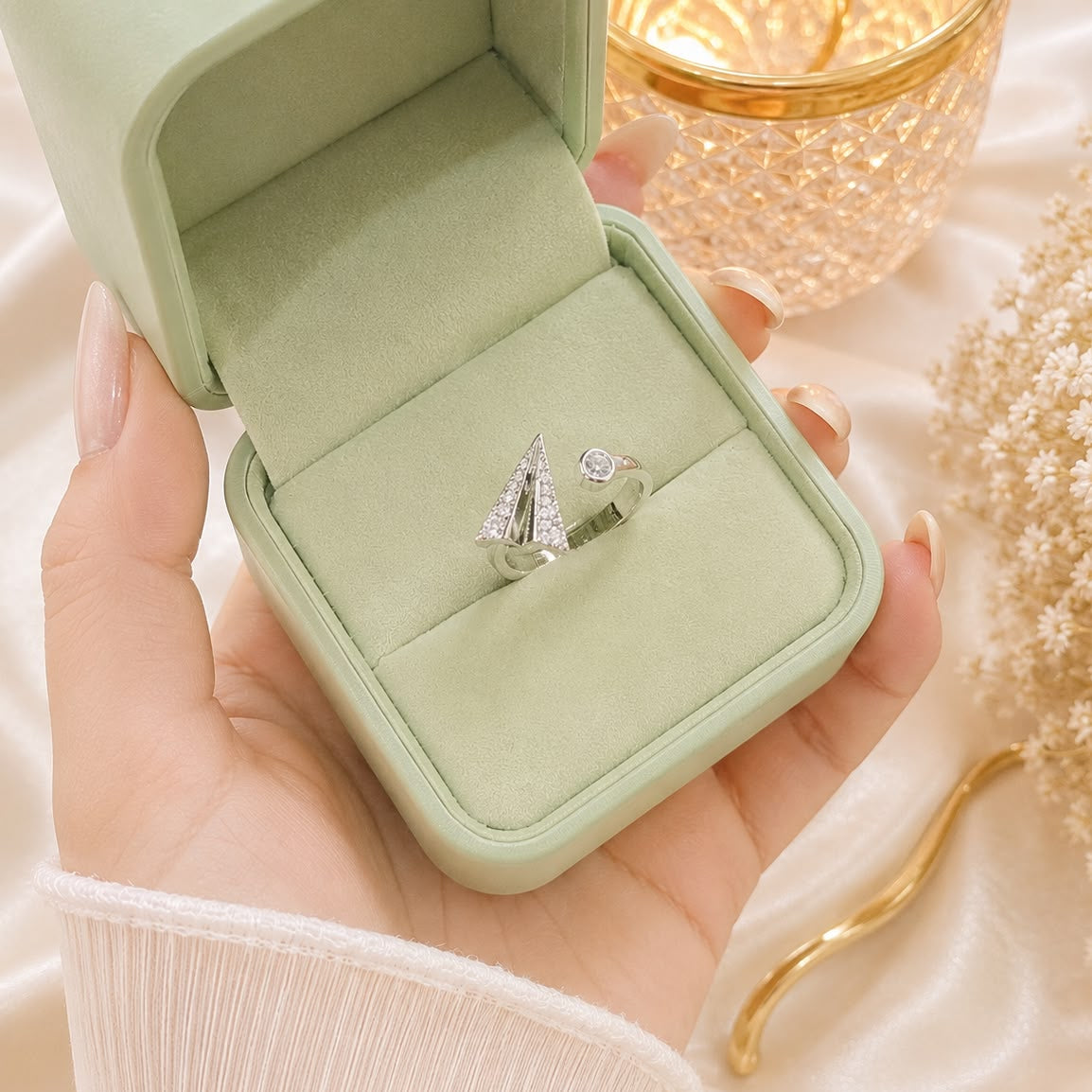 Zircon Ring-373 (Silver)