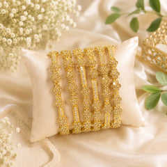 Zircon bangles-24 (Golden)