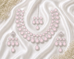 Zircon Set-02 (Silver/Pink)