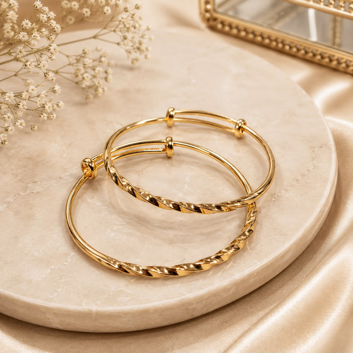 Adjustable Gold Bangles-134