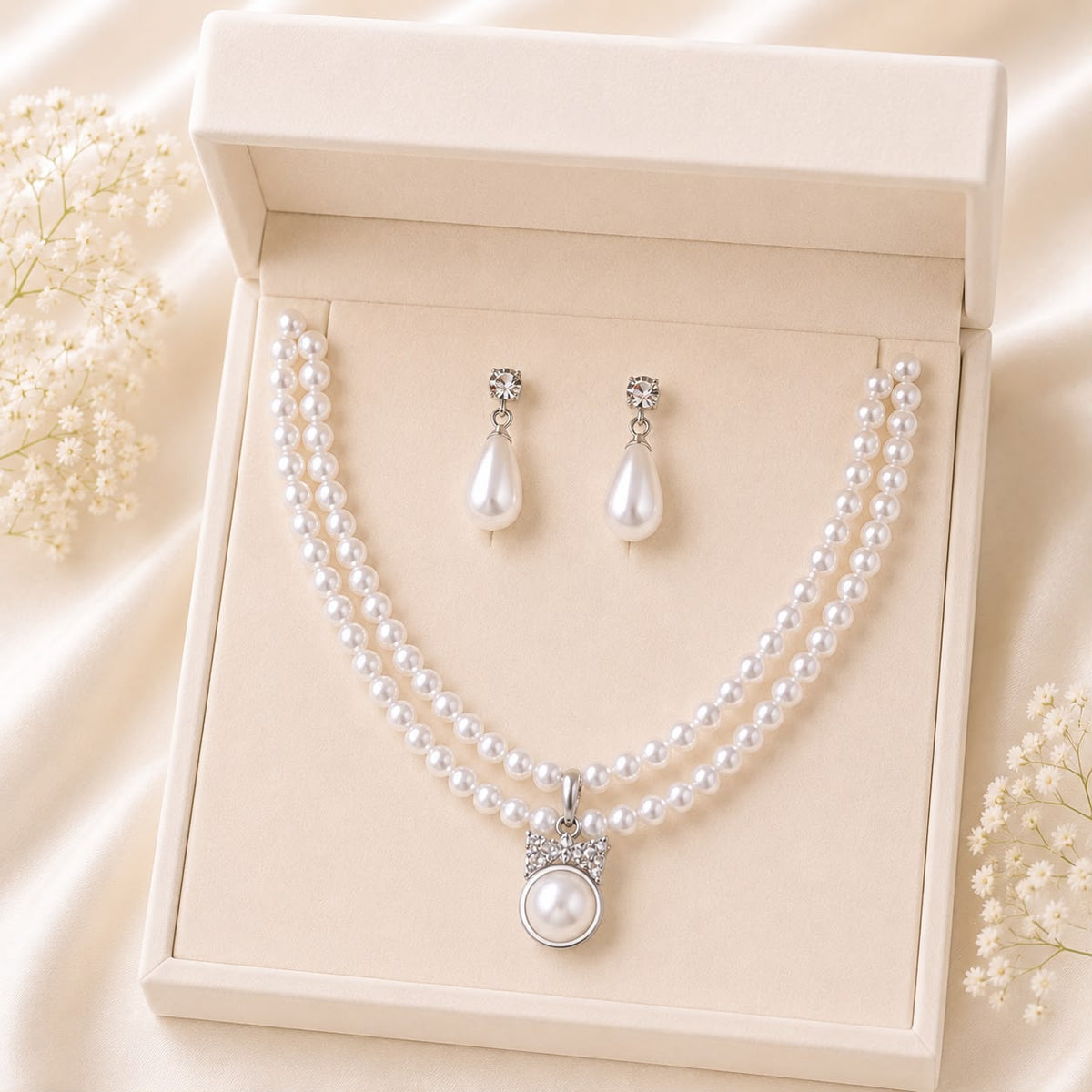 Pearl Necklace Set -09
