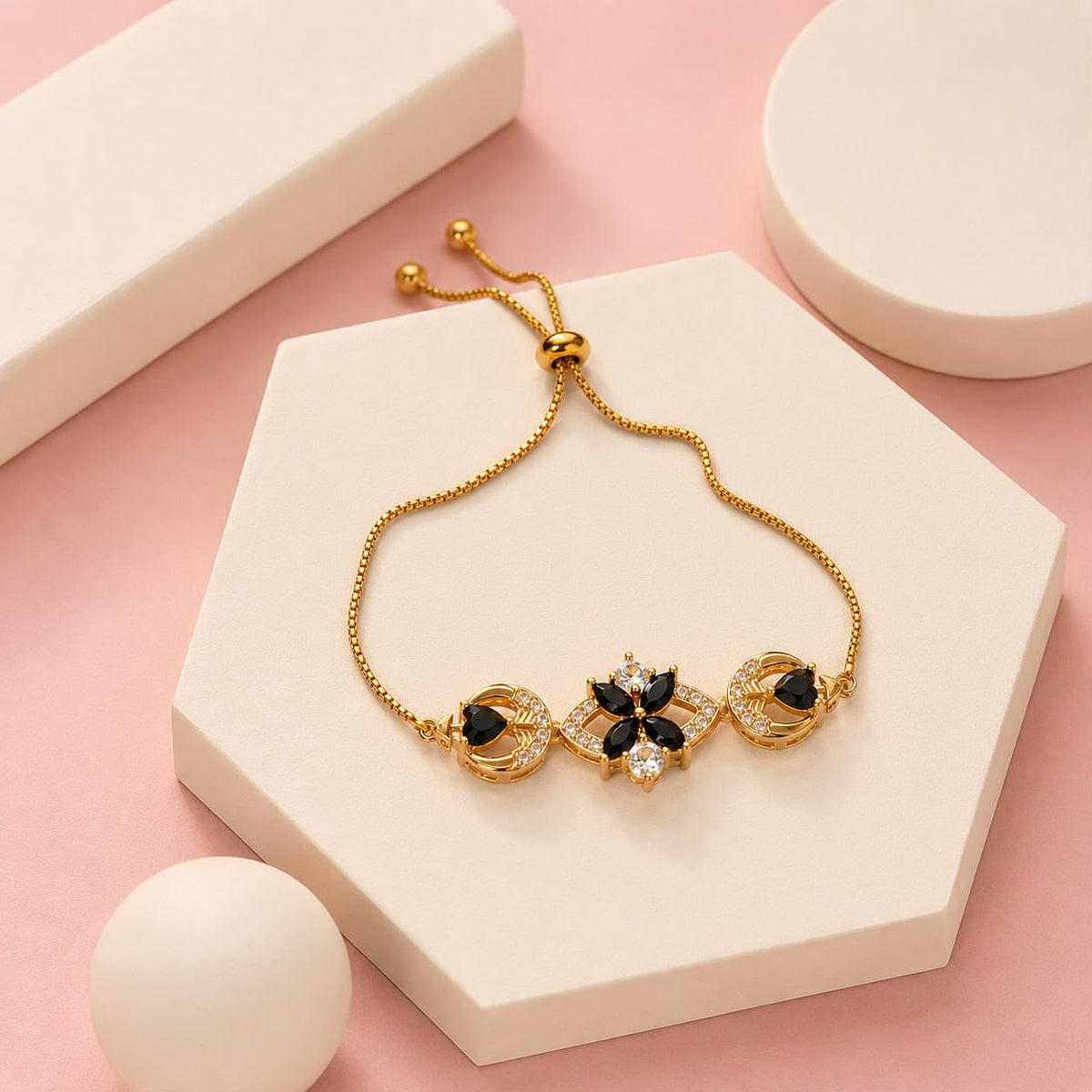 Adjustable Bracelet-270 (Black)