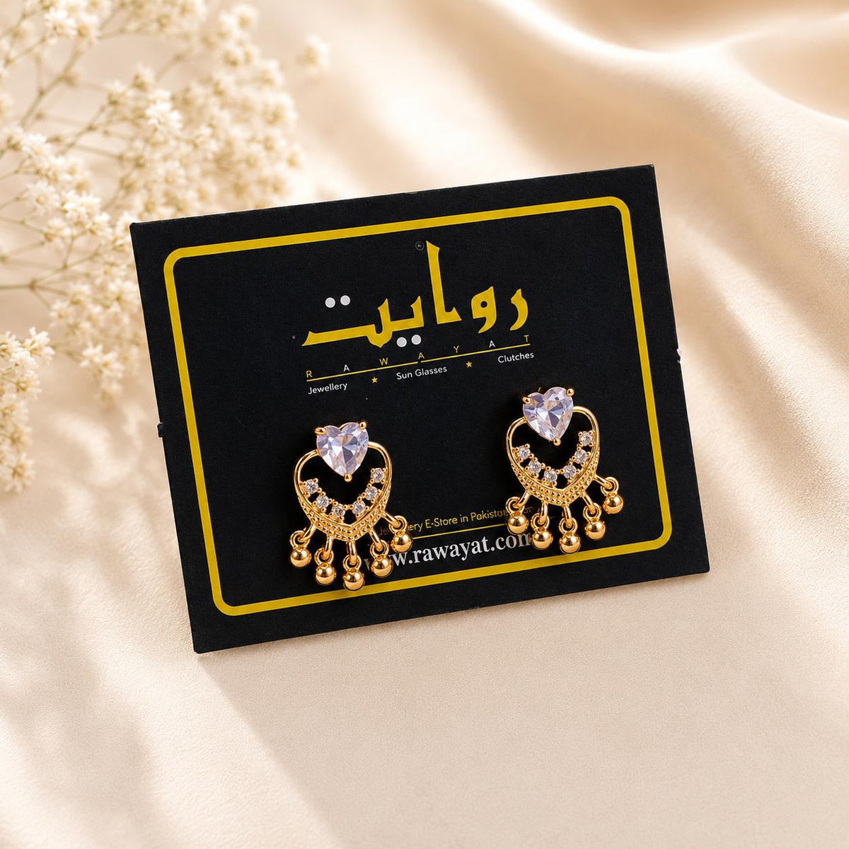 Zircon Earring-234 (White)