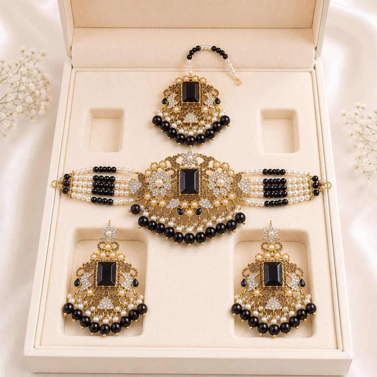Turkish Choker Set-10 (Black)