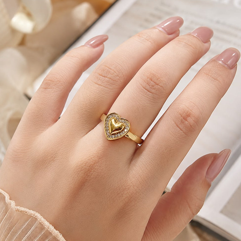 Zircon Ring-396 (Golden)