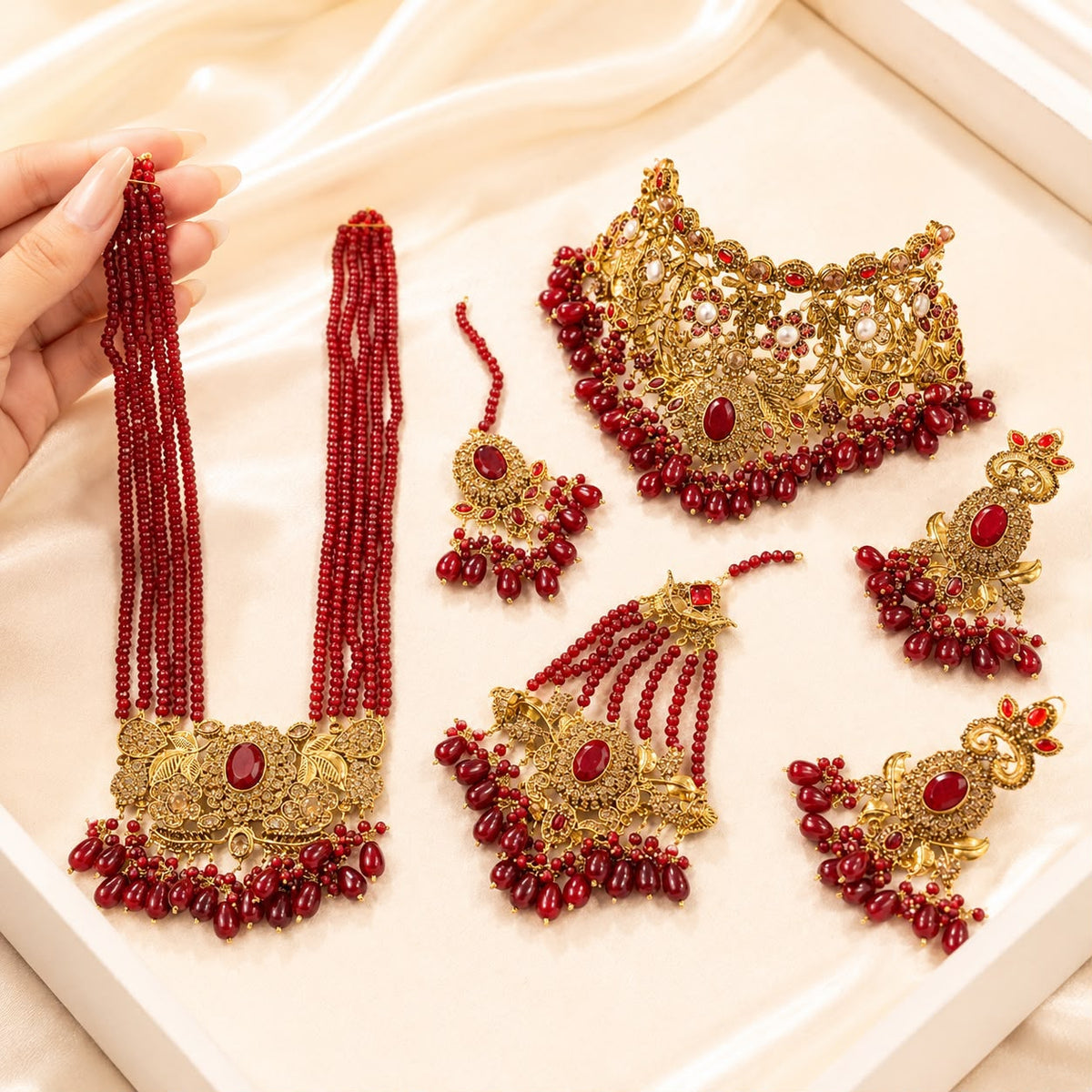 Bridal Jewellery complete Set-07